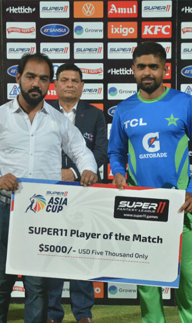 Babar Azam awarded Man of the Match